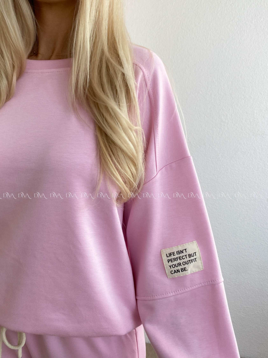 Teplákový komplet outfit baby pink AB 60 Teplákový komplet outfit baby pink AB 60