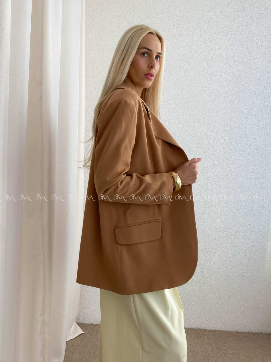 Oversize sako hnedé P 175 Oversize sako hnedé P 175