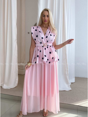 Ľahká maxi sukňa s prímesou hodvábu baby pink AB 80 Ľahká maxi sukňa s prímesou hodvábu baby pink AB 80