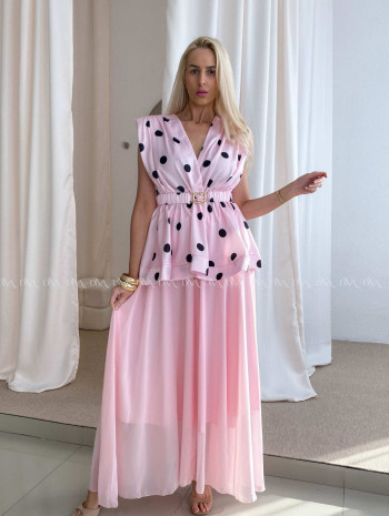 Ľahká maxi sukňa s prímesou hodvábu baby pink AB 80 Ľahká maxi sukňa s prímesou hodvábu baby pink AB 80