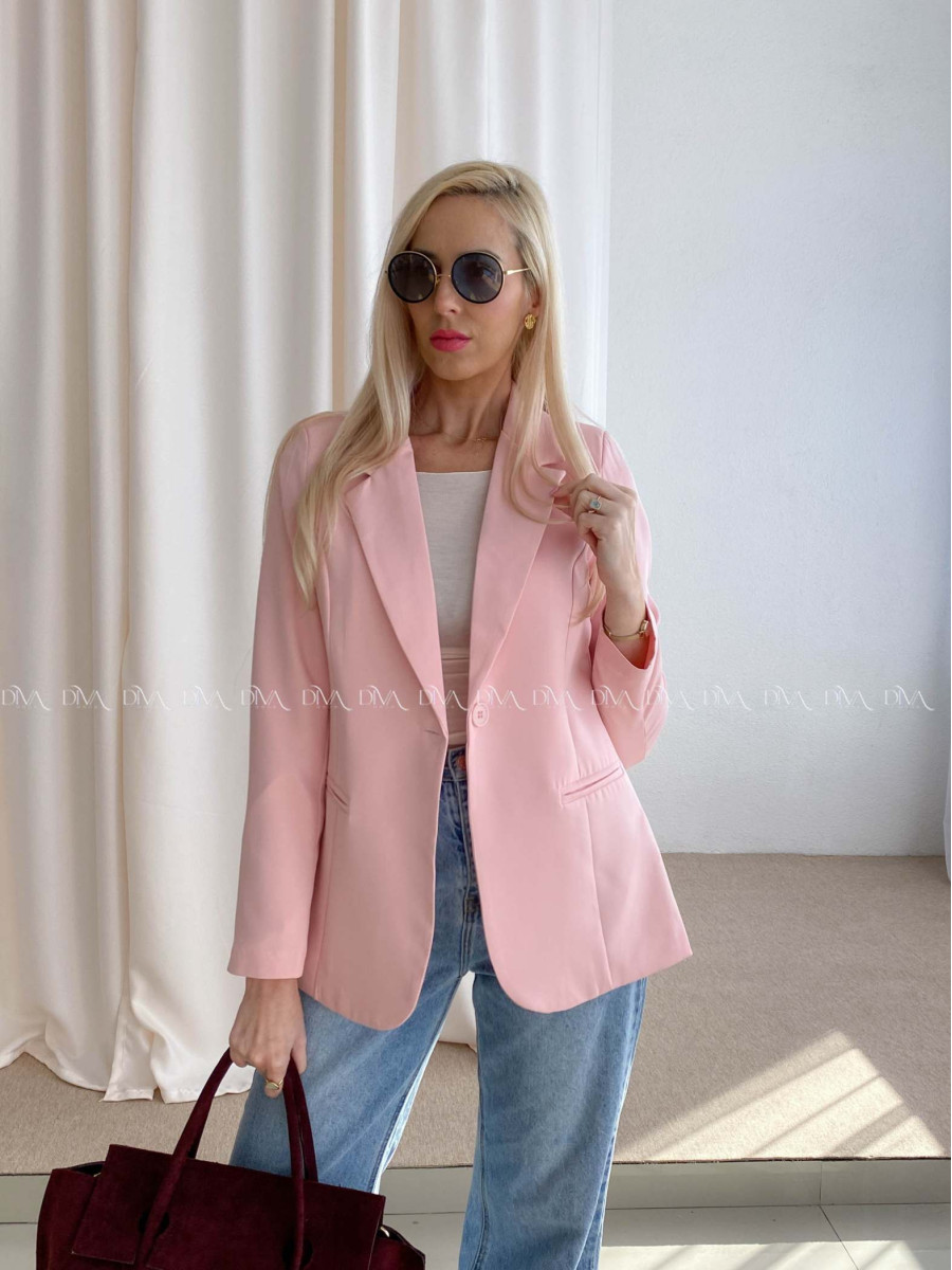 Sako s gombíkmi ružové AB 73