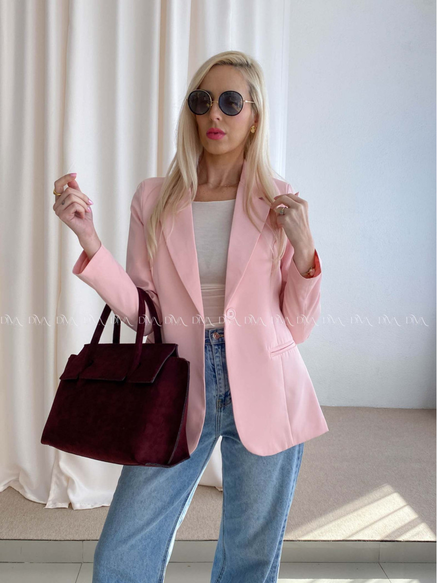 Sako s gombíkmi ružové AB 73