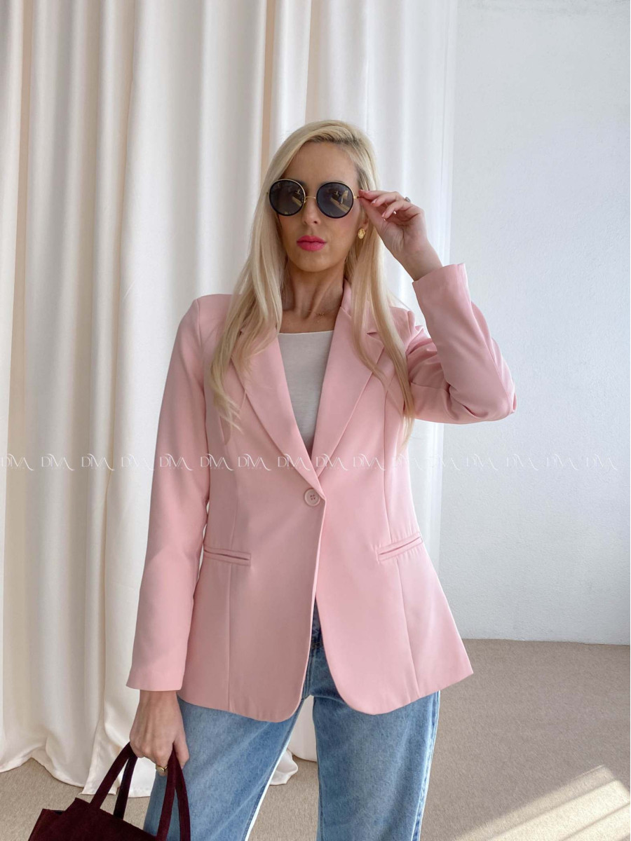 Sako s gombíkmi ružové AB 73