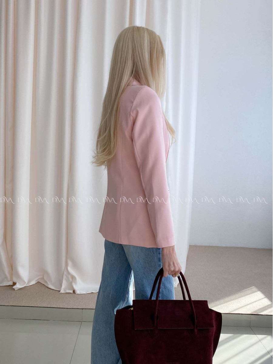 Sako s gombíkmi ružové AB 73