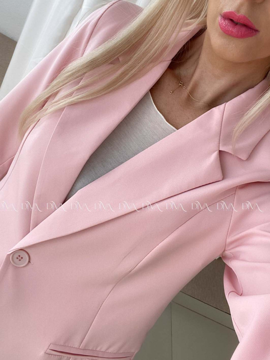 Sako s gombíkmi ružové AB 73