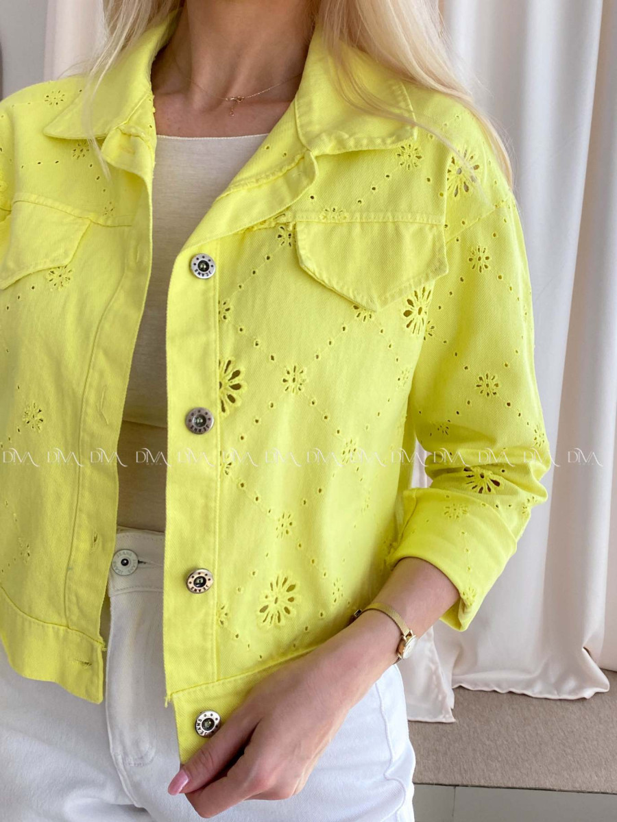 Dietovaná riflovka žltá AB 61