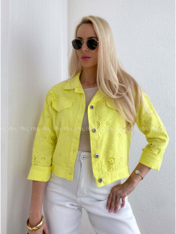 Dietovaná riflovka žltá AB 61