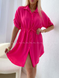 Košeľové šaty balerina fuchsia AB 124