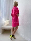 Košeľové šaty balerina fuchsia AB 124