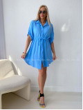 Košeľové šaty balerina baby blue AB 124