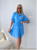 Košeľové šaty balerina baby blue AB 124