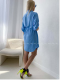 Košeľové šaty balerina baby blue AB 124