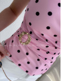 Top so sponou Dots baby pink AB 300