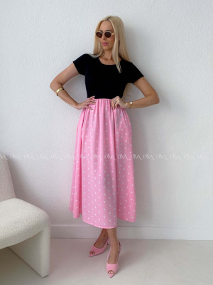 Bodkované šaty Doris R -Č AB 131