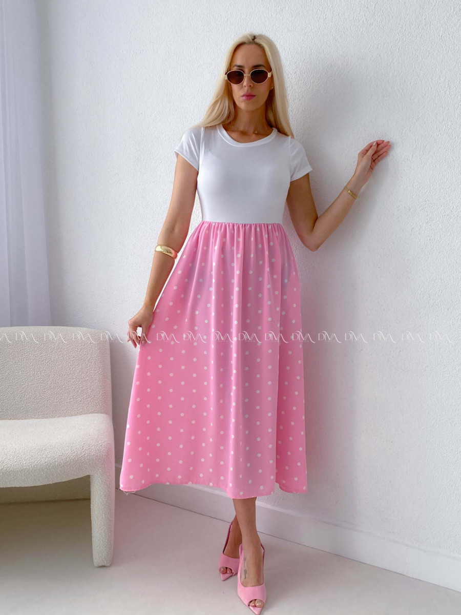 Bodkované šaty Doris AB 131