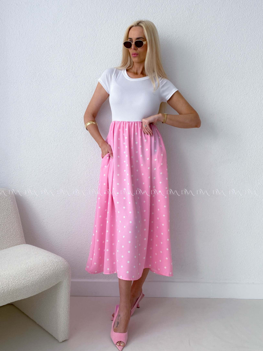 Bodkované šaty Doris AB 131