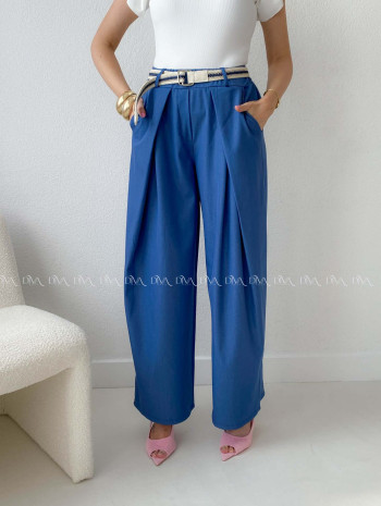 Ľahké nohavice atramentovo modré AB 211