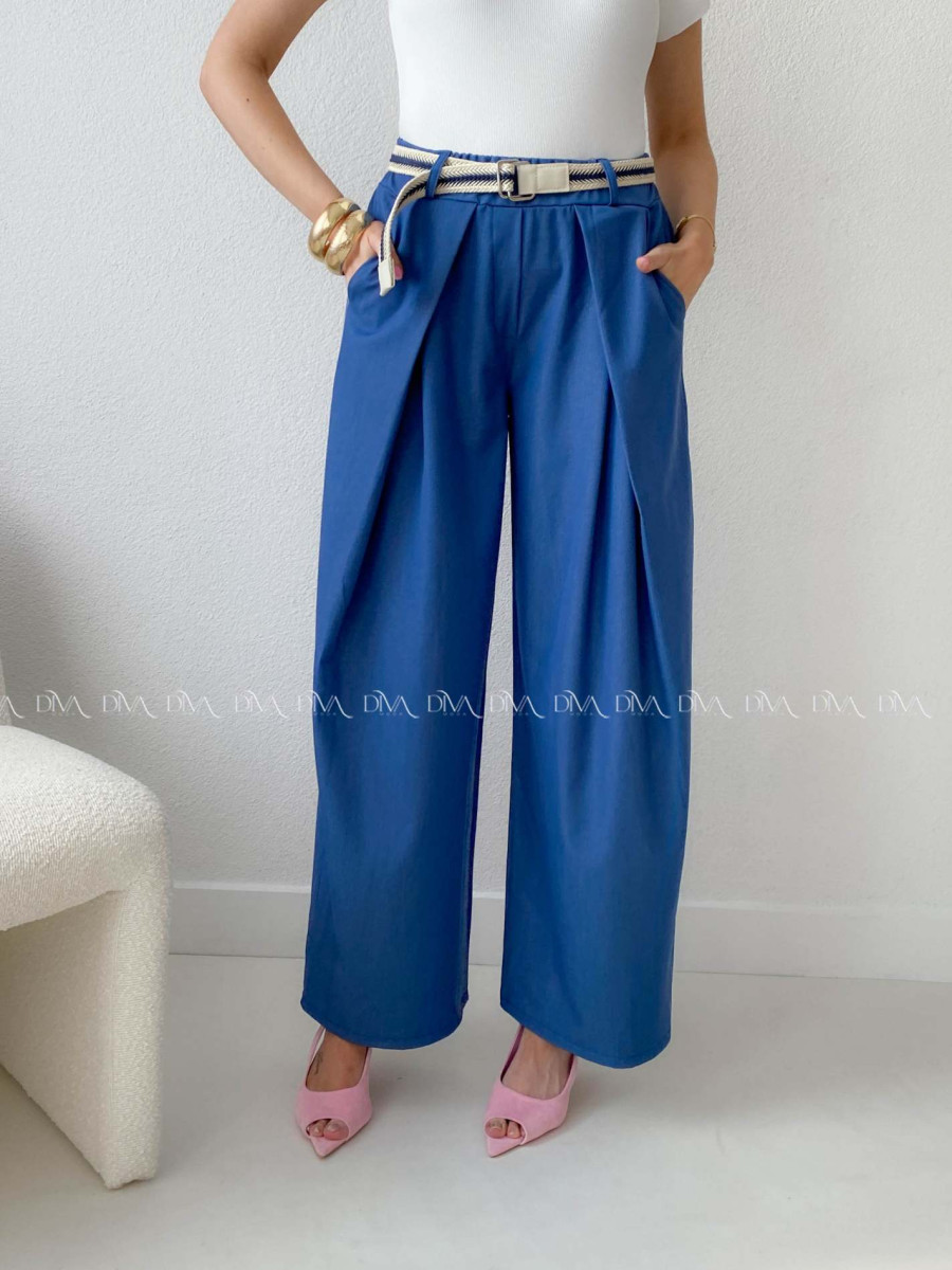 Ľahké nohavice atramentovo modré AB 211