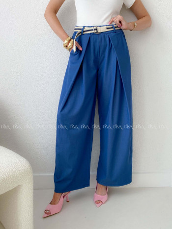 Ľahké nohavice atramentovo modré AB 211