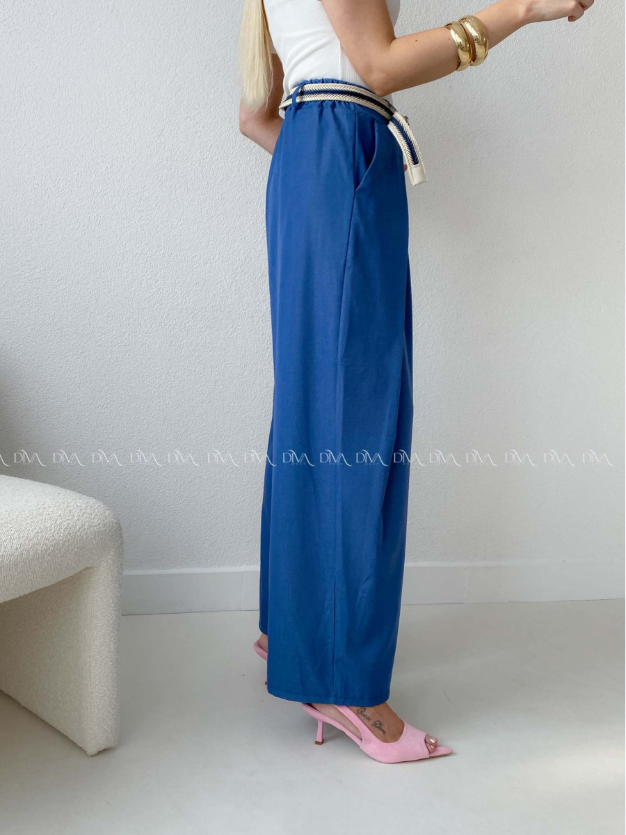 Ľahké nohavice atramentovo modré AB 211