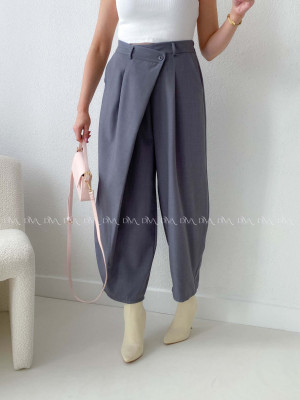 Zavinovacie barrel nohavice šedé AB 205