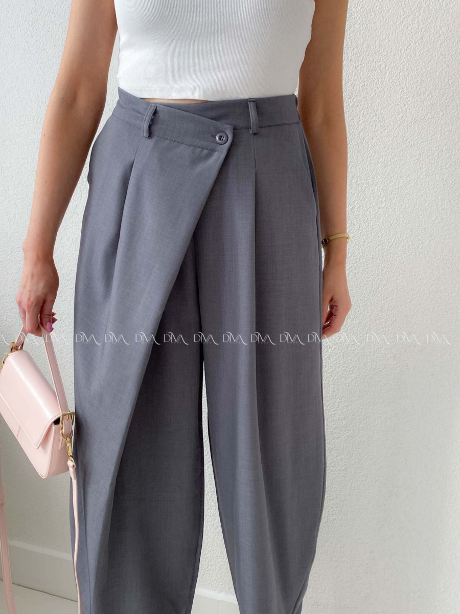 Zavinovacie barrel nohavice šedé AB 205