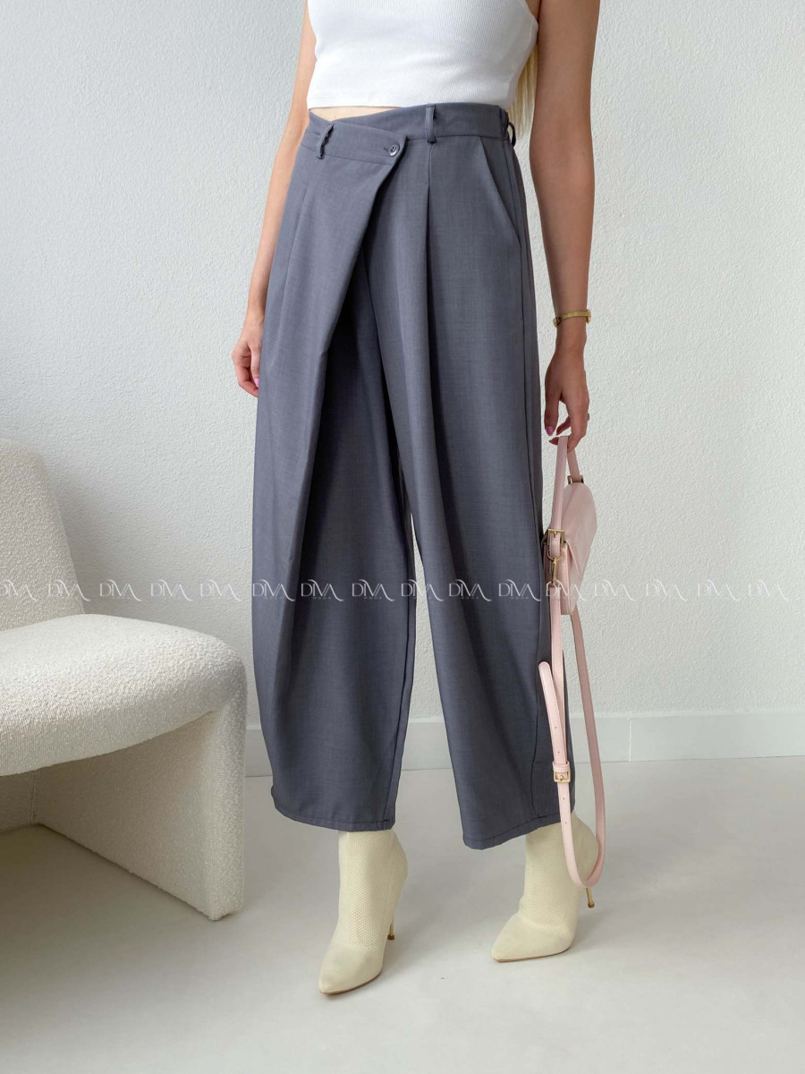 Zavinovacie barrel nohavice šedé AB 205