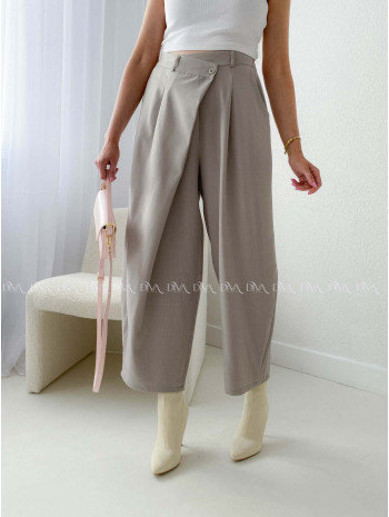 Zavinovacie barrel nohavice sivo-pieskové AB 205