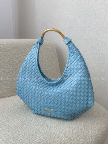 Kabelka prepletaná Valentino creations baby modrá