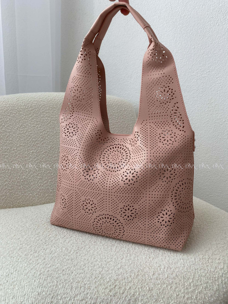 Dietovaná kabelka ružová