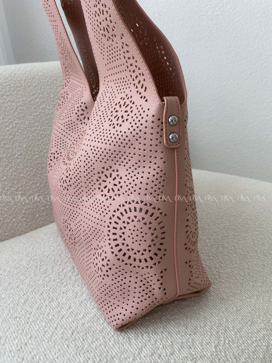 Dietovaná kabelka ružová