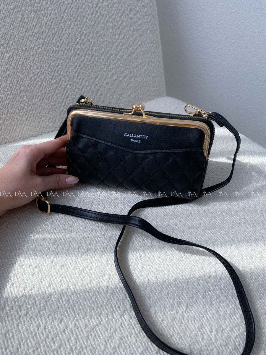 Crossbody kabelka Gallantry Paris čierna