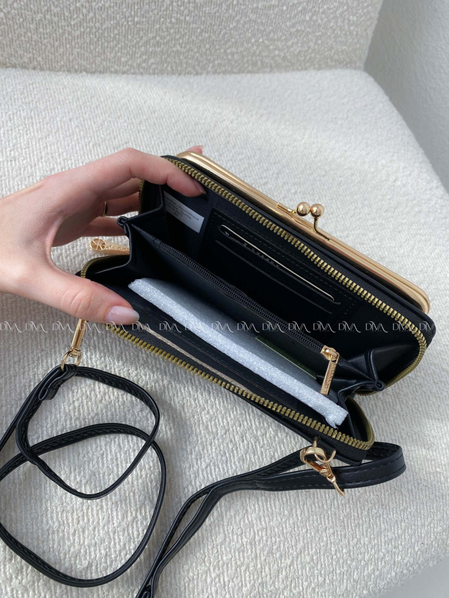 Crossbody kabelka Gallantry Paris čierna