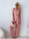 Zavinovací komplet vesta+ nohavice dusty rose AB 263