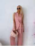 Zavinovací komplet vesta+ nohavice dusty rose AB 263