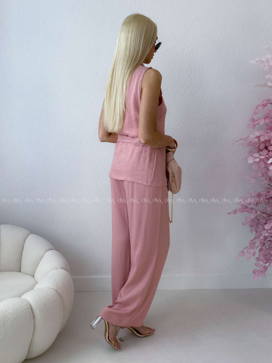 Zavinovací komplet vesta+ nohavice dusty rose AB 263