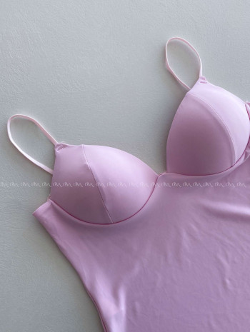 Push up korzetový top na ramienka baby pink AB 267