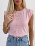 Basic tričko baby ružové AB 279 Basic tričko baby ružové AB 279