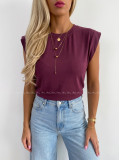 Basic tričko burgundy AB 279