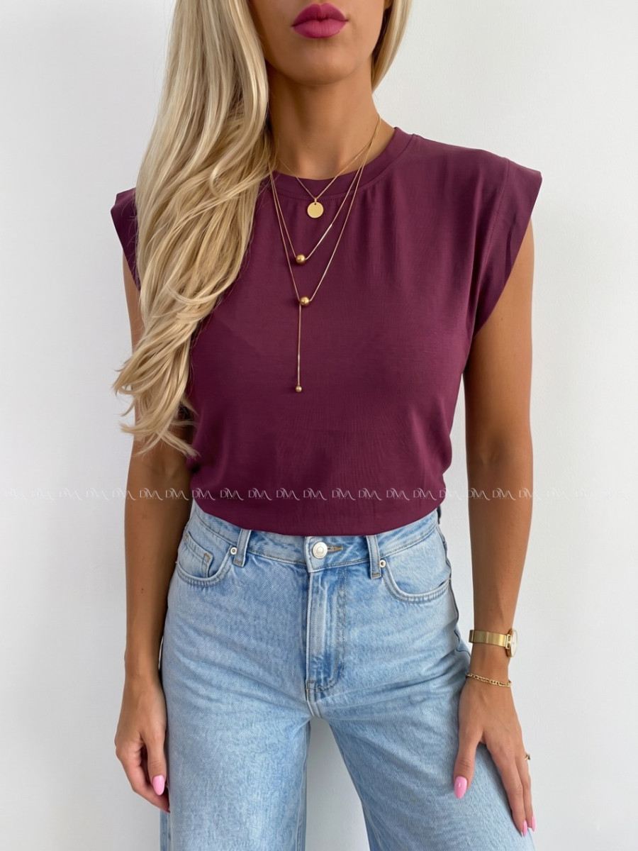Basic tričko burgundy AB 279