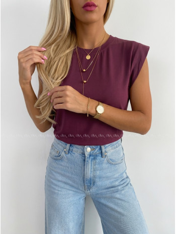 Basic tričko burgundy AB 279