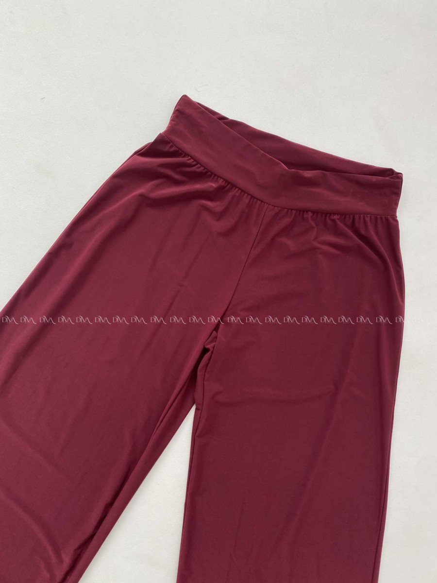 Chladivé padavé nohavice burgundy M 278 Chladivé padavé nohavice burgundy M 278