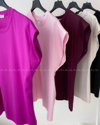 Basic tričko baby ružové AB 279