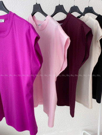 Basic tričko magenta AB 279