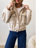 Teddy bomber bunda ecru AB 553 Teddy bomber bunda ecru AB 553