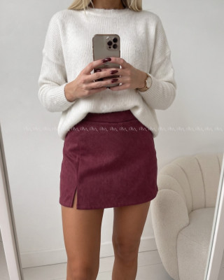 Jelenicový skort burgundy AB 700