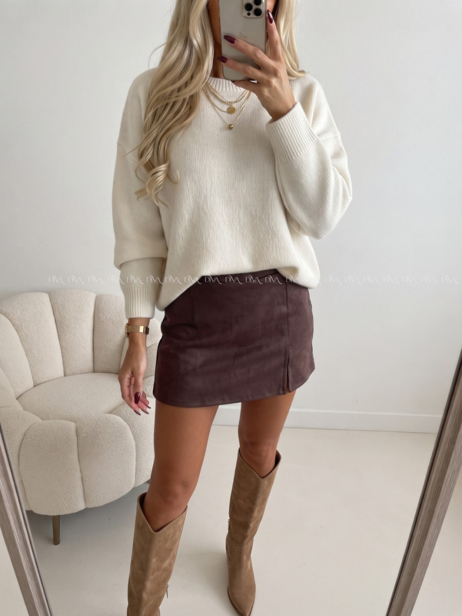 Jelenicový skort čokoládový AB 700