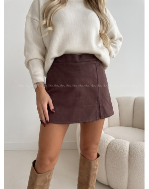 Jelenicový skort čokoládový AB 700