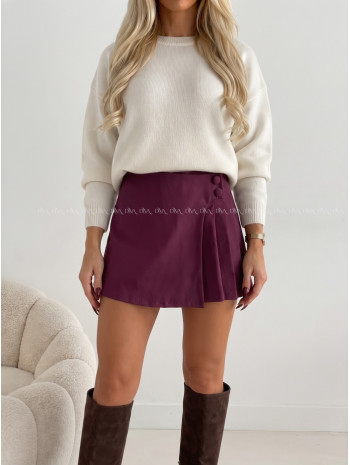 Skort so skladmi burgundy AB 702