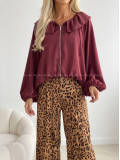 Ľahké leopardie nohavice P 2044